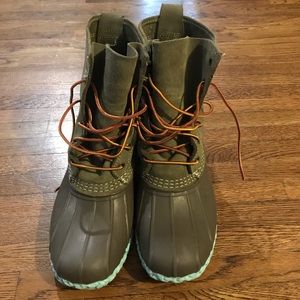 LL Bean Boots Small Batch Green